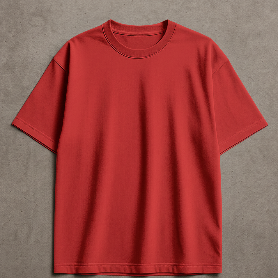 Oversize Basic tshirt (red)